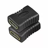 LogiLink AH0006 HDMI High Speed Adapter, flache Ausführung und mit vergoldeten Kontakten, Ideal für Full HD, Buchse auf Buchse schwarz