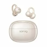 SANAG Open Ear Kopfhörer, Bluetooth 5.4 Sport Kopfhörer mit 50 Std. Spielzeit, Clip on Kopfhörer Bequem & Sicherer Halt, Luftleitung Kabellos, IPX4 Wasserdicht, Headset für Laufen & Fitness