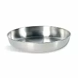 Tatonka Picnic Plate (Ø 16,5) - Flacher Camping-Teller aus hochwertigem Edelstahl (18/8) - Lebensmittelecht und resistent gegen Fruchtsäuren
