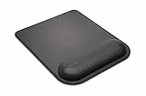 Kensington K52888EU ErgoSoft Mauspad mit Handgelenkauflage, schwarz - Gel-gepolsterte rutschfeste Mausmatte, Ausgerichtete Handgelenksunterstützung, Sicher und komfortabel