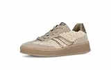 Gabor Damen Low-Top Sneaker, Frauen Halbschuhe,Moderate Mehrweite (G),Turnschuhe,Laufschuhe,schnürschuhe,Panna/Silk/Fango,39 EU / 6 UK
