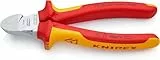 KNIPEX Seitenschneider verchromt isoliert mit Mehrkomponenten-Hüllen, VDE-geprüft 160 mm, 70 26 160