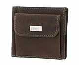bugatti Hunter RFID Dollarclip 8CC Metal Logo Brown