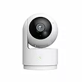 NUASI 2K WLAN-Innenkamera, 360° drehbare Überwachungskamera mit KI, Erkennung von Menschen, Bidirektionales Audio, 2,4 GHz, Nachtsicht, One-Touch Call