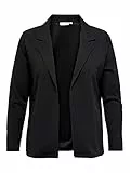 ONLY CARMAKOMA Damen Blazer Große Übergröße | Business Cardigan Strickjacke | Plus Size Basic CARSANIA, Farben:Schwarz, Größe:50-52