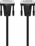 Hama DVI-Kabel (WQHD, 1440p, 24+5 Pin, Dual-Link, Kabel, doppelt vergoldet, für TV, PC, 1,5m) schwarz