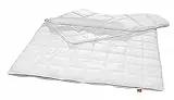 sleepling 197036 antibakterielle Anti Milben Bettdecke (Sanitized®) | 4-Jahreszeiten Decke Steppbett (Füllgewicht: 410 + 840 gr.) | Made in EU | Antibakteriell | Ökotex 100 | 135 x 200 cm, weiß