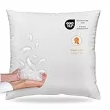 sleepling Daunenkissen Federkissen 80x80 cm, Kopfkissen, 100% Daunen & Federn, Kissen 80 x 80 cm, Bezug 100% Baumwolle, waschbar, Made in EU, Oeko-Tex