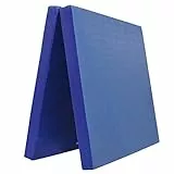 Klappbare Turnmatte – RG 22 kg/m³ – faltbare Matte für Gymnastik, Kinderturnen & Training – weiche Bodenmatte (Blau, 200 x 100 x 6 cm)