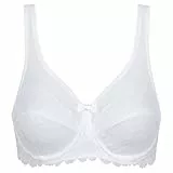 DIM Femme - BH Generous Essentiel x1 | Mit Bügeln | Komfortabler Halt | Transparente Spitze & Tüll Weiß 80C