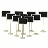 COHEALI 10St Mini-Tafel mit Sockel hochzeitsdeco the roommates reminder wohnraumdeko chalkboard Hochzeitszeichen kleine Nachrichtentafel Tafel für Mini-Tafel mit Halter Mini-Message-Board