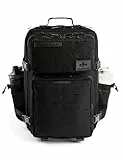 RUGSAK® ALPHA | Taktischer Rucksack [20-45L] Wasserdicht & EXTREM Robust | Militär Survival Backpack | für Outdoor Arbeit Wandern Camping und Gym | Molle Reiserucksack Herren & Damen (Phantom Black)