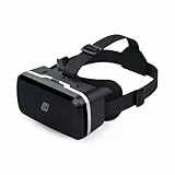 NK 3D VR-Brille für Smartphone - Intelligente Virtual Reality Brille für Smartphones zwischen 4,7' - 6,53', Sichtwinkel 90-100 Grad, 360º Drehung, einstellbare Objektive und Pupillen - Schwarz