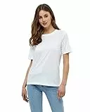 Minus Cathy GOTS Kurz Ärmel T-Shirt | Tshirt Damen In Weiß | Herbst Bluse Damen | Größe Xs