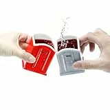 yiilead 2 Stück 90 ml WC-Weingläser,Lustige Geschenke für Männer, lustige Partyartikel für Erwachsene,Geschenke zum Stressabbau für Erwachsene,Geschenk zum Vatertag,Rot und Grau.