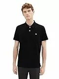 TOM TAILOR Herren Basic Piqué Poloshirt, 29999 - Black, XL