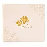 Gästebuch Blanko mit 40Schöne Aufkleber und 44 Doppelseiten Premium Dickem Papier, Größe 21x23cm Guest Book,Hardcover Hochzeitsgästebuch für Hochzeiten Geburtstage Polterabend Taufe Ferienwohnung Pink