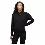 HUGO Damen Shuffle_Hoodie LOUNGEW_Sweatshirt, Black1, M EU