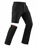 Pioneer Camp Herren Zip-Off-Hose Abnehmbare Trekkinghose, Wasserabweisend Strapazierfähige Atmungsaktive Outdoor- & Arbeitshose, Schnell Trockend Sommer Wanderhose mit 4 Taschen