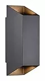Nordlux 2218221003 Nico Wandleuchte quadratisch, schwarz, IP54