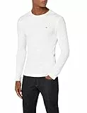Tommy Jeans Herren Langarmshirt TJM Original Langarm, Weiß (Classic White), M