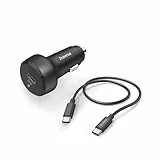 Hama Auto-Schnellladegerät mit Ladekabel USB-C, PD, 25 W, 1 m, Schwarz KFZ-Ladestation 25W Schwarz