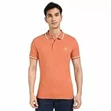 Calvin Klein Herren Poloshirt Kurzarm Tipping Slim mit Stretch, Orange (Aragon), XXL