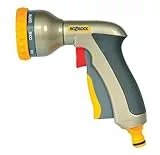 HOZELOCK - Mehrstrahl-Bewässerungspistole Plus: Multifunktions-Metallpistole, ergonomisch und äußerst robust für optimalen Komfort, arretierbarer Abzug , 8 Sprühfunktionen [2691P6001]