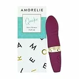 AMORELIE Quickie – G-Punkt Vibrator 15cm für Sie | Wasserdicht mit Akku