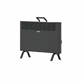 STIEBEL ELTRON neue Elektroheizung engergiesparend, kompaktes, platzsparendes Standgerät CNS-B 2000 Plus LCD move, 2 kW für ca. 25 m², TÜV geprüft, LC-Display, Wochentimer, Schwarz, 207068