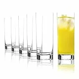 Stölzle Lausitz Longdrinkgläser 6er-Set 450 ml – Highball Gläser ideal für Longdrinks, Wasser & Saft – Hochwertige Cocktailgläser aus Kristallglas – Spülmaschinen- & stoßfest, Made in Germany