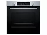 Bosch HBG578BS3, Serie 6, Einbau-Backofen 60 x 60cm, Pyrolyse-Selbstreinigung, Air Fry Funktion, Automatikprogramme, 3D-Heißluft, Hydrolytische Reinigungshilfe, Soft Close, LCD-Display, Edelstahl