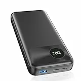 A ADDTOP Power Bank, 22,5W Schnell Aufladende Powerbank 20000mAh mit USB-C Input & Outputs, PD3.0 QC 4.0 Externe Handyakkus with LED Display Kompatibel mit iPhone 16 15 14 13 Pro Max Smartphones, iPad