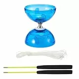 Will LIke Diabolo mit Kugellager, Jonglierset mit Diabolostab, Diabolo-Freizeitsport, perfekt für Outdoor-Sportarten (Blau)