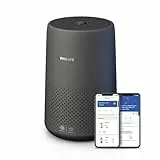 Philips 800i Serie Kompakt-Luftreiniger, 49m2, HEPA- und Aktivkohlefilter, entfernt bis zu 99,9% der Viren und Aerosole aus der Luft*, schwarz (AC0850/11)