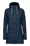 NORTH BEND NBTora Damen Regenjacke winddicht wasserdicht atmungsaktiv Outdoorjacke mit Kapuze Wassersäule 5000mm W-PRO Wetterschutzsystem, Größe:44, Farbe:Navy Blazer (2048)