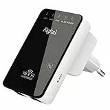 WLAN Verstärker Repeater 300 Mbit/s, 2.4GHz Mit Ethernet-Port, WPS Taste, AP Modus, LED - WiFi Booster Extender Kompatibel Zu Allen Geräten-802.11B/G/N