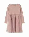 Name IT Mädchen Nmfnadja Dress Noos Kleid, Deauville Mauve, 92 EU