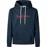 Pepe Jeans Macbeth Plain Hoodie Trainingsanzug, Blau (Dulwich Blue), S Herren, Blau (Dulwich Blue), S