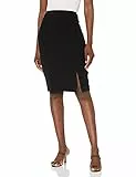Tommy Hilfiger Damen Side Slit Pencil Skirt Strickrock, schwarz, 40