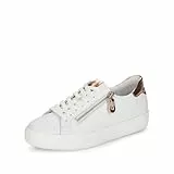 Remonte Damen Low-Top Sneaker D0903, Frauen Halbschuhe,lose Einlage,Laufschuhe,Freizeit,sportlich,straßenschuhe,Strassenschuhe,Weiss Kombi (81),41 EU