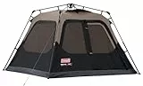 Coleman Unisex-Erwachsene Colema Kabinenzelt mit sofortiger Einrichtung Zelt, Braun/Schwarz, 4-Person