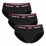 Reebok Wiggins Brief Multipack – Atmungsaktive Männer Unterhose mit Stretchbund | Komfortabler Slip für Alltag sowie Training | Leichte Sportunterwäsche mit Flexibler Passform und hohem