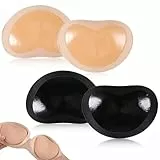 BH Einlagen Einsätze Dreieckige Push up Klebe BH Push Up Selbstklebende BH Einlagen für Push-Up Silikon klebrige BH-Pads Sticky Bra Herausnehmbare Brustvergrößerung Einsätze für Bikini, Badeanzug,2Paa
