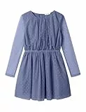NAME IT Mädchen Nkfvabos Ls Dress Noos, Blue Ice, 140