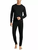 Uncover by Schiesser Herren Schlafanzug lang, schwarz, 52