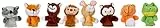 goki 50962 - Fingerpuppen-Set Waldtiere 8er Set aus Stoff
