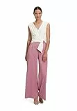 Vera Mont Damen Jumpsuit mit weitem Bein 38, Patch Rosé/White