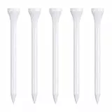 Zivisk Golf Tees Holz - 100 Stück 83mm Bambus Tees (Weiß)