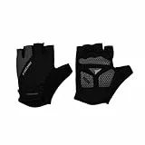 Fischer Fahrradhandschuhe für Damen und Herren, atmungsaktiv, mit Gel-Polsterung und Ausziehhilfe, waschbar, schwarz, L/XL (10/11)